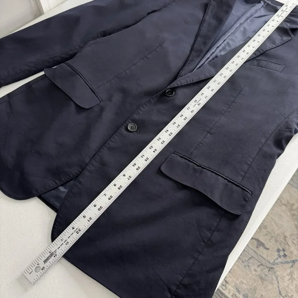 Bonobos Jetsetter Wool Blazer Mens 44L Navy Tailored‎ Stretch Suit Jacket Formal